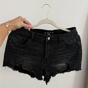 Black Bling Women Shorts